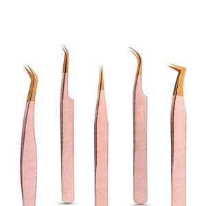 Pinzas Profesionales para Pestañas al por Mayor con Puntas Anchas, Ligeras, Agarre Suave, Mango Texturizado para Uso Prolongado, Ecológicas - Product Image 5