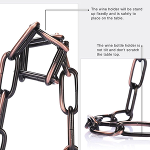 Estante Metálico de Alta Venta para Exhibición de Botellas de Vino, Soporte de Cadena para Botellas de Vino - Product Image 6