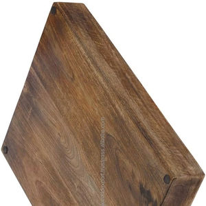 Bandejas de Madera Natural Pulida Hechas a Mano con Asas para Decoración, Organización de Alimentos, Desayuno, Aptas para Lavavajillas y Microondas - Product Image 1
