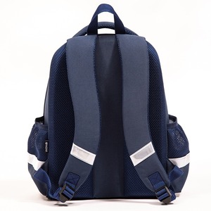 Sac à dos rigide en EVA bleu foncé, réduisant la charge, protection de la colonne vertébrale, motif géométrique, pour école primaire - Product Image 4