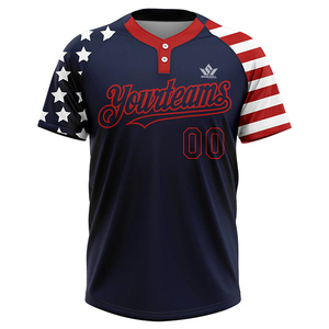 Camiseta de Béisbol Personalizada para Hombre, Sublimada, de Manga Corta, con Botones al Frente, Absorbente de Humedad, Uniforme de Equipo Personalizado para Adultos - Product Image 2
