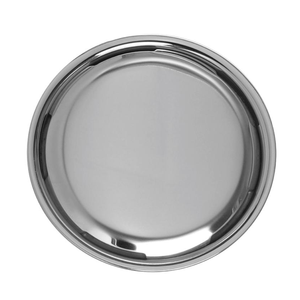 Platos Redondos Metálicos de Alta Calidad con Acabado Pulido, Placa de Acero Inoxidable con Acabado Espejo, Pieza Única - Product Image 6