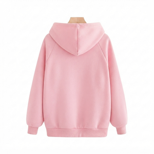 Sudadera Personalizada Rosa Bebé, Transpirable, de Secado Rápido, de Poliéster/Algodón Grueso, con Capucha, Unisex, Corte Regular, para Invierno, 350g - Product Image 2