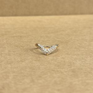 Anillo de Diamantes Cultivados en Laboratorio, Redondos, de Oro Blanco Premium, LGD 0.43CT, con Piedras Laterales, Elegante, para Mujer, Joyería de Lujo para Bodas y Fiestas - Product Image 1