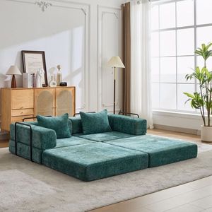 Divano Modulare a Due Posti con Struttura in Metallo, Convertibile in Letto, Forma Fissa, Senza Montaggio Richiesto - Product Image 4