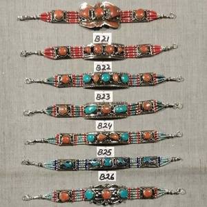 Pulseras de Moda Clásicas de Aleación de Cobre con Turquesa Blanca para Unisex, Ideales para Aniversario - Product Image 5