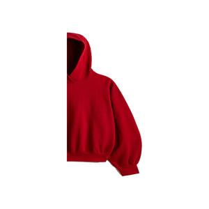 <b>Women's</b> Winter <b>Hoodie</b> 100% Cotton Fleece Eco-Friendly Breathable Windproof Embroidered Oversized Solid Front Logo Dark <b>Blue</b> OEM - Product Image 5