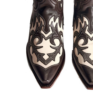 Genuine Cowhide Leather Cowboy <b>Boots</b> | Handmade Mexican Western <b>Boots</b> for Autumn Winter <b>Spring</b> - Product Image 6