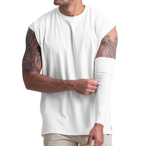 Débardeurs sans manches pour hommes de haute qualité, surdimensionnés, personnalisables avec logo, pour le fitness, le sport, grandes tailles, débardeur de gym pour hommes, vêtements décontractés - Product Image 3