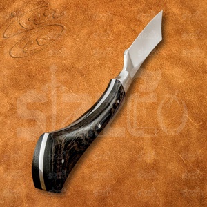 Couteau de chasse et de camping artisanal sur mesure, lame pointue, acier D2, couteau utilitaire OEM EDC avec étui en cuir, meilleur cadeau - Product Image 4