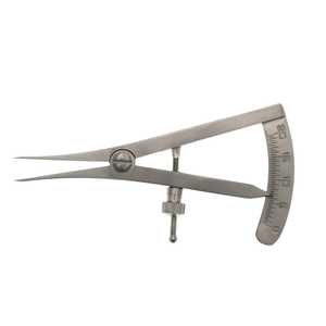 Calibrador Castroviejo de 3-1/4 Pulgadas, Graduado de 0-20 mm, Instrumento de Medición Dental, Herramienta de Precisión de Acero Inoxidable - Product Image 1