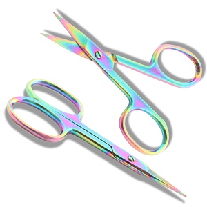 Tijeras curvadas de estilo ruso para decoración de uñas, las más vendidas, tijeras de corte de manicura de belleza Extra afiladas con embalaje personalizado - Product Image 2