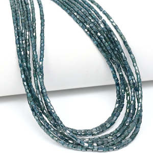 Perles Rondelles Facettées à la Main en Diamant Bleu Naturel, Fil de 1,5-2,5 mm, 15,5 Pouces, Micro-Coupées, Perles Libres pour la Fabrication de Bijoux Fins - Product Image 3
