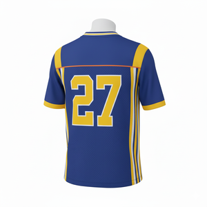 Personalización de Fábrica, Camisetas de Fútbol Americano Transpirables, Uniformes Deportivos Unisex de Manga Corta, 100% Poliéster, Logotipo Personalizado - Product Image 3