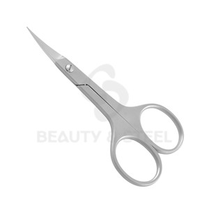 Ciseaux à cuticules ergonomiques professionnels avec des pointes courbées aiguisées et une finition en acier inoxydable pour une manucure de précision - Product Image 1