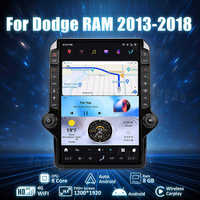 Autoradio multimédia AuCar 14,4'' Android 14 avec écran Tesla, navigation GPS pour Dodge RAM 2013-2018, vidéo automobile, autoradio stéréo