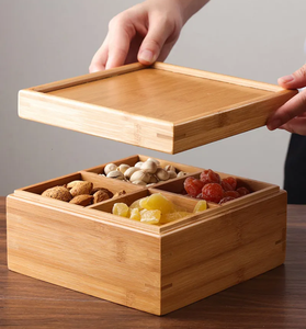 Unique Handmade Modern Sustainable Wooden Dry Fruit Box Perfect for Home <b>Table</b> Decor Wedding Party Gifted Use - Product Image 4