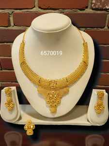 AWAIS HOUSE Conjunto de Collar y Pulsera de Latón Chapado en Oro con Diamantes para Mujer, Diseño Infinito, Engaste de Garra, Estilo Hip Hop, Fiesta de Compromiso - Product Image 5