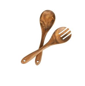 Ensemble de cuillères à salade en bois artisanal, best-seller, pour la maison et les restaurants, disponible au prix direct usine - Product Image 1