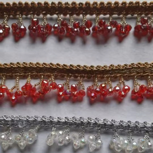 Flores Bordadas, Cuentas para Uñas, Malla de Encaje, Accesorios Decorativos para Vestidos de Novia, Cosidos a Mano - Product Image 3