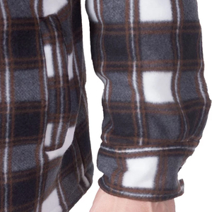 Wholesale Letterman Classic College <b>Flannel</b> <b>Jacket</b> Durable Windproof Eco-Friendly Hooded Polyester/Cotton Front Logo <b>Men's</b> - Product Image 4