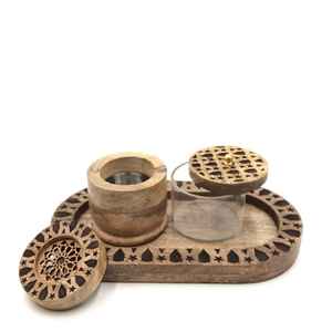 Trending Arabic Wood Metal Incense <b>Burner</b> Elegant Eco-Friendly Religious Bakhoor Incense Holder Trendy High Quality Mubkhar - Product Image 3