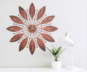 Reloj de Pared Moderno en Espiral de Metal, Reloj Decorativo Circular de Diseño Contemporáneo en Dorado de Lujo - Product Image 5