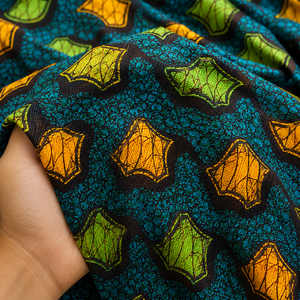 Luxury Wax Print Fabric Mesh Lace Embroidery Textile Fashion Garment <b>Material</b> For Boutique Apparel Buyers Globally - Product Image 6