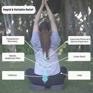 Ergonomic Coccyx Seat <b>Cushion</b> <b>for</b> Office Chair Car Travel and Wheelchair Use Memory Foam Tailbone Pain Relief Pillow - Product Image 6