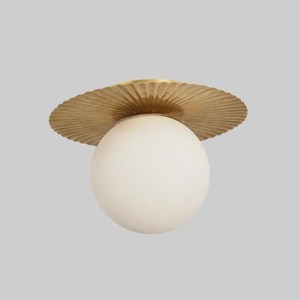 โคมไฟเพดานทองเหลืองทรงกลมทันสมัยสำหรับตกแต่งภายในบ้าน ห้องนั่งเล่น - Product Image 3