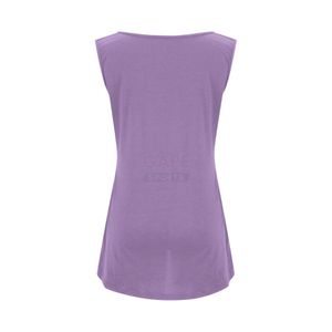 Camisetas sin mangas de punto moradas para mujer, transpirables, con cuello redondo, de algodón básico, para verano, tallas grandes, informales, de fábrica OEM - Product Image 5