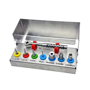 Kit d'extraction d'implants dentaires, ensemble de septures osseuses, outils de démontage de fixations, clé à douille, 1 ensemble, kit allemand de retrait de vis cassées pour chirurgie - Product Image 1