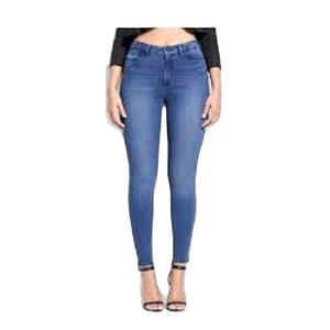 Nueva llegada de las mujeres Premium Anti-Pilling Jeans Color personalizado de alta calidad de mezclilla Servicio OEM al por mayor Precio barato MOQ bajo - Product Image 6