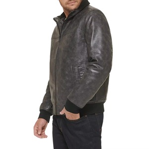 <b>jacket</b> for <b>men</b> <b>men's</b> <b>jackets</b> New Design solid Color Custom Logo High Quality Leather <b>Jacket</b> For <b>Men's</b> Wholesale Cheap Price - Product Image 4