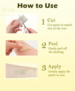 얼굴을위한 맞춤형 인쇄 테이프 시트 흉터 패치 최고의 흉터 고약 방수 흉터 제거 시트 - Product Image 5