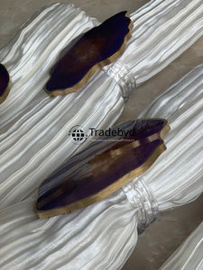 Elegante Anillo para Servilletas de Resina Hecho a Mano, Decoración de Mesa de Comedor de Lujo, Accesorios para Decoración de Mesa de Boda y Hotel por Tradebyd - Product Image 5