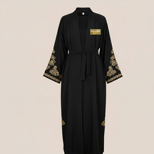 Robe Abaya Kaftan de style modeste pour femmes, vente en gros à Dubaï, pour la prière de l'Aïd, Ramadan, vêtements islamiques en provenance du Pakistan - Product Image 2
