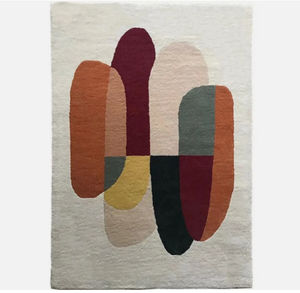 Alfombras de lana hechas a mano con mechones - Ecológicas, antideslizantes, aptas para niños, mascotas y el medio ambiente, para sala de estar, dormitorio, habitaciones infantiles, habitaciones para adultos y hoteles. - Product Image 2