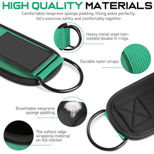 Correa de Tobillo para Ejercicio Físico con Logotipo Personalizado, Accesorio de Gimnasio para Entrenamiento en Casa Todo en Uno, Soporte Acolchado para Entrenamiento con Pesas - Product Image 3