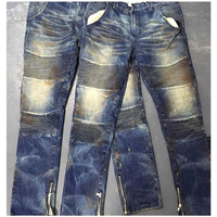 Jean en denim selvedge vintage délavé, coupe bootcut taille mi-haute, séchage rapide, qualité supérieure, modèle 2025, personnalisable (ODM)