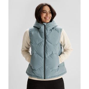 Chalecos Acolchados de Plumón para Mujer con Cremallera, Sin Mangas, Gruesos, Sólidos, con Logotipo Personalizado, Ligeros, Casuales, Venta al por Mayor, OEM - Product Image 5