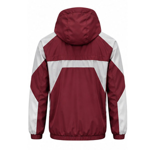 Windbreaker <b>Jacket</b> for <b>Men</b> <b>Lightweight</b> Outdoor Running Water Resistant Full Zip Hooded Sportswear Private Label OEM Manufacturer - Product Image 2