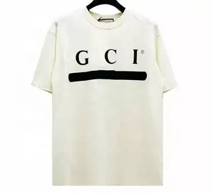 Vendita calda camicie firmate di alta qualità marche famose uomo stampa camicia a maniche corte di marca di lusso gg polo per uomo