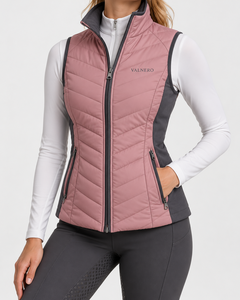 Chaleco Acolchado para Mujer para Protección en Clima Frío, Chaleco de Equitación para Comodidad al Aire Libre, Spandex y Nailon - Product Image 5