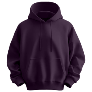 Sudadera con Capucha Azul Marino para Hombre, Corte Holgado, Algodón French Terry, Color Sólido, con Bolsillo, Estilo Casual para Otoño - Product Image 4