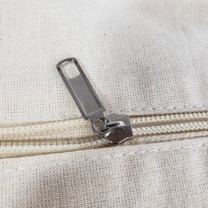 Plain Dyed Cotton <b>Drawstring</b> <b>Backpack</b> With Zipper Pocket Portable Woven Sport Bag Best Price Wholesale OEM Supplies - Product Image 6