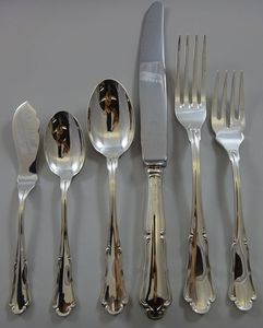 Minimalist Brass Flatware Set Matte Finish Rust Resistant Wedding Occasion Metal Cutlery - Product Image 4