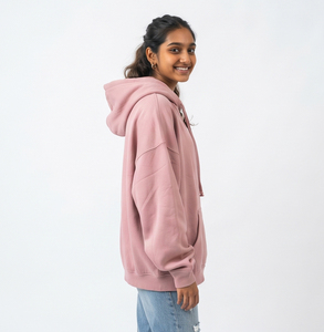 Sudadera con capucha de forro polar oversize para mujer, holgada y cálida, de algodón para invierno - Product Image 3