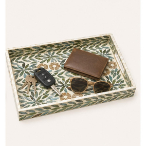 Bandeja Artesanal de Nácar con Incrustaciones de Concha de Lujo, Bandeja Rectangular para Mesa de Centro y Decoración del Hogar al por Mayor - Product Image 4
