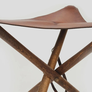 Wholesale leather hunting <b>stool</b> <b>portable</b> camping <b>stool</b> custom OEM supplier high quality premium outdoor furniture for sale - Product Image 6